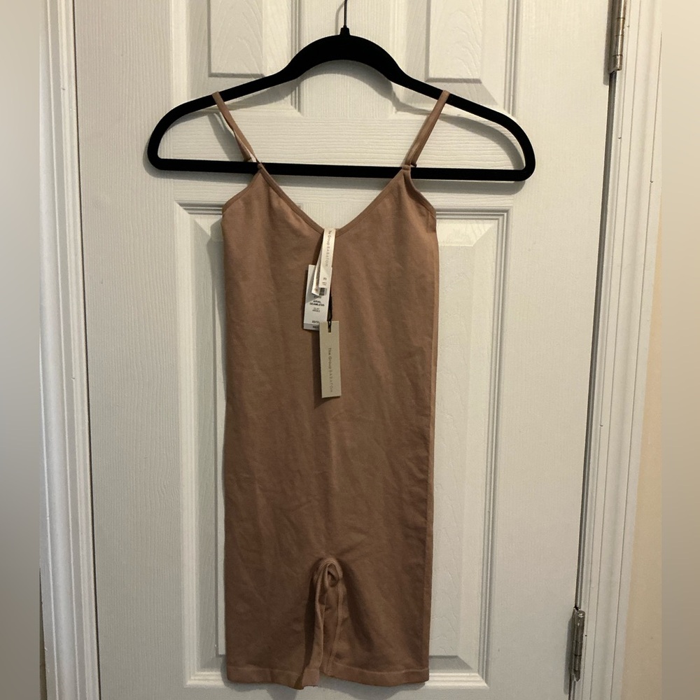 Tan Spaghetti Strap bodysuit - Picture 5 of 7